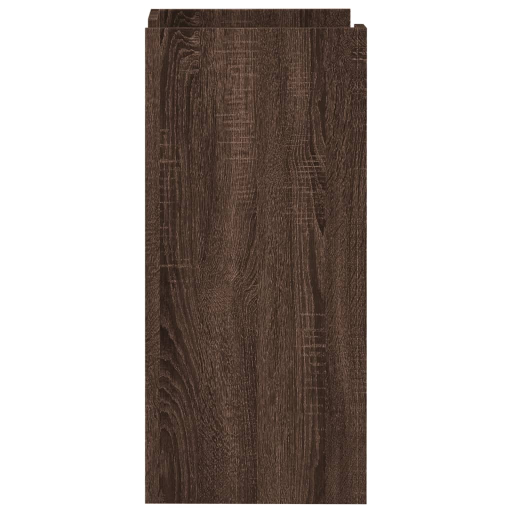 Dressoir 45x35x75 cm bewerkt hout bruin eikenkleurig