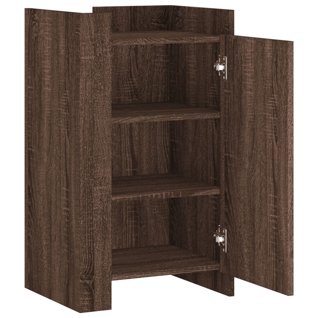 Dressoir 45x35x75 cm bewerkt hout bruin eikenkleurig
