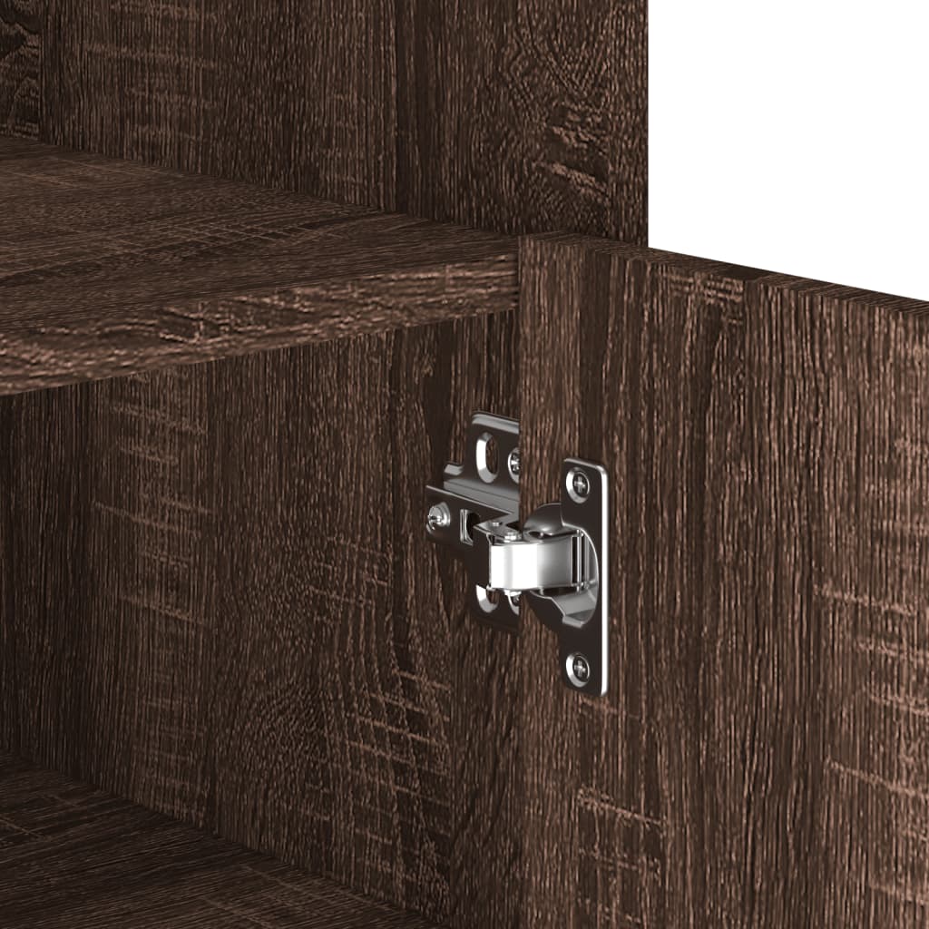 Dressoir 45x35x75 cm bewerkt hout bruin eikenkleurig