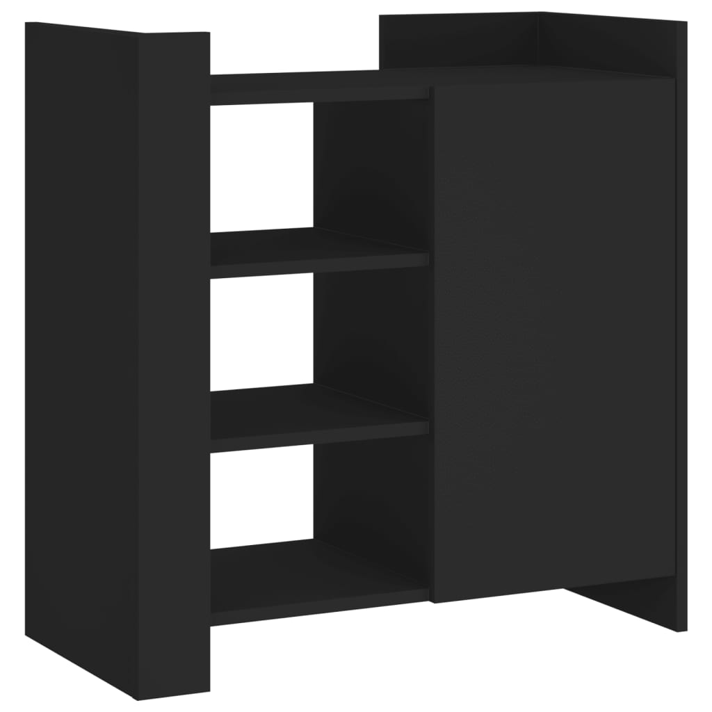 Dressoir 73,5x35x75 cm bewerkt hout zwart