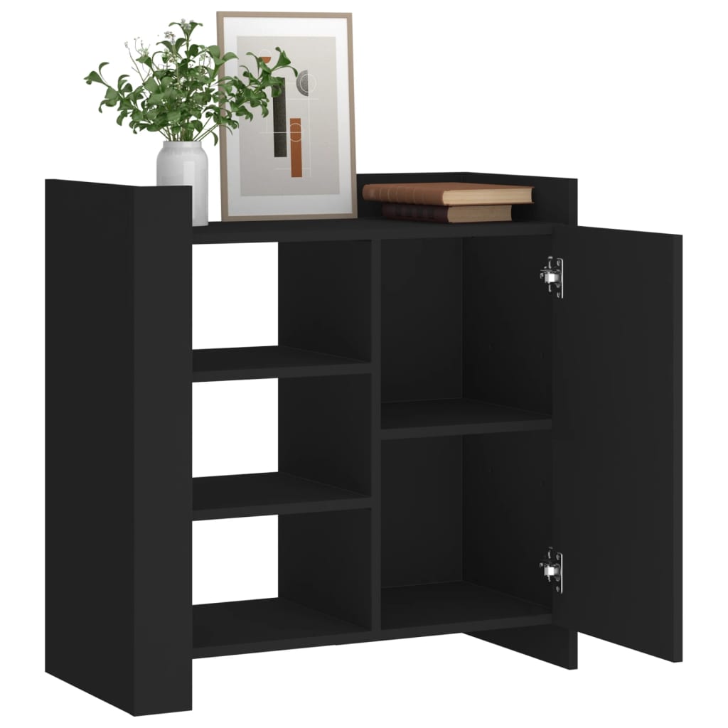 Dressoir 73,5x35x75 cm bewerkt hout zwart
