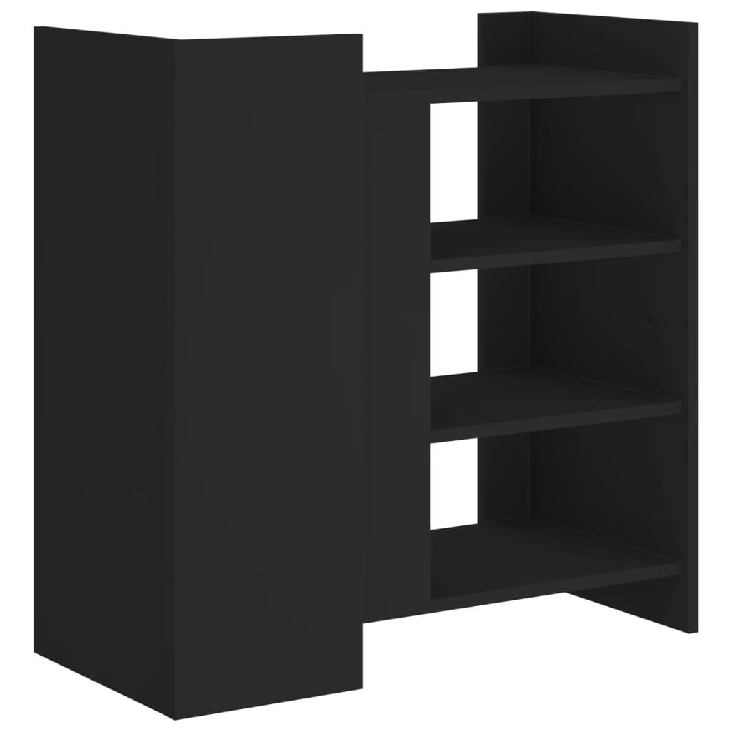 Dressoir 73,5x35x75 cm bewerkt hout zwart
