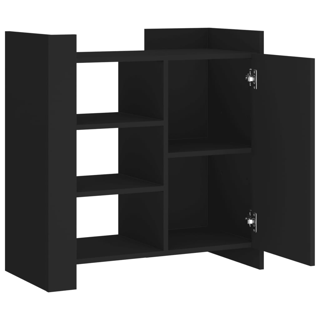 Dressoir 73,5x35x75 cm bewerkt hout zwart