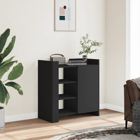 Dressoir 73,5x35x75 cm bewerkt hout zwart