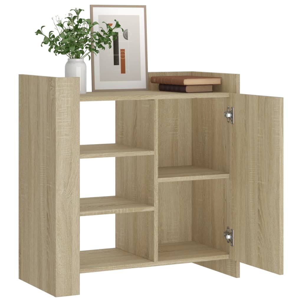 Dressoir 73,5x35x75 cm bewerkt hout sonoma eikenkleurig