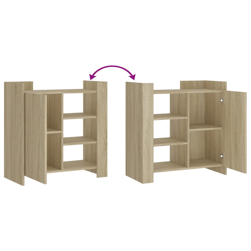 Dressoir 73,5x35x75 cm bewerkt hout sonoma eikenkleurig