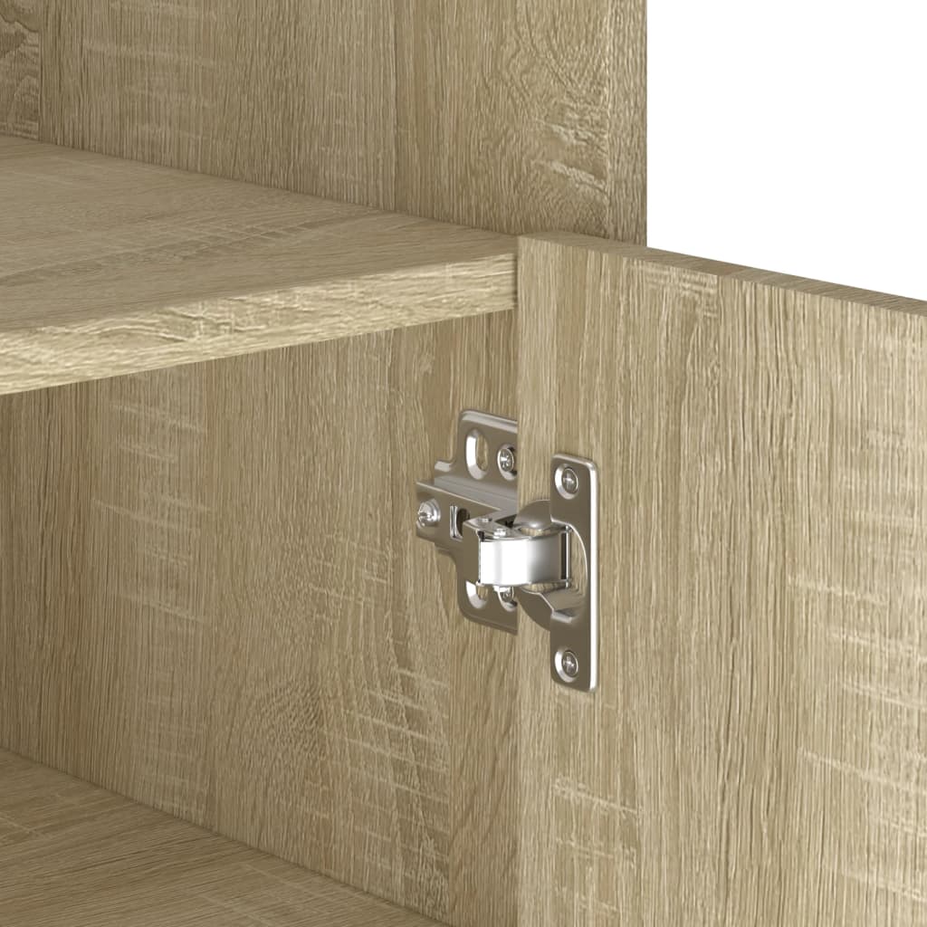 Dressoir 73,5x35x75 cm bewerkt hout sonoma eikenkleurig