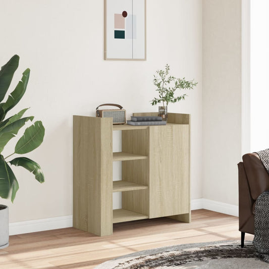 Dressoir 73,5x35x75 cm bewerkt hout sonoma eikenkleurig