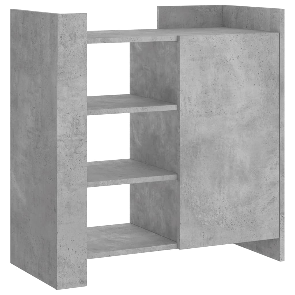 Dressoir 73,5x35x75 cm bewerkt hout betongrijs