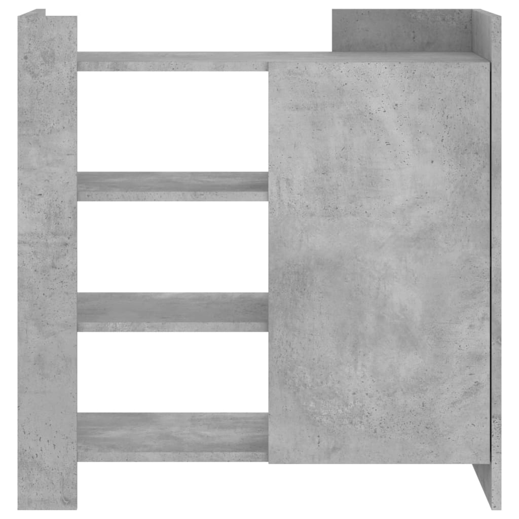 Dressoir 73,5x35x75 cm bewerkt hout betongrijs