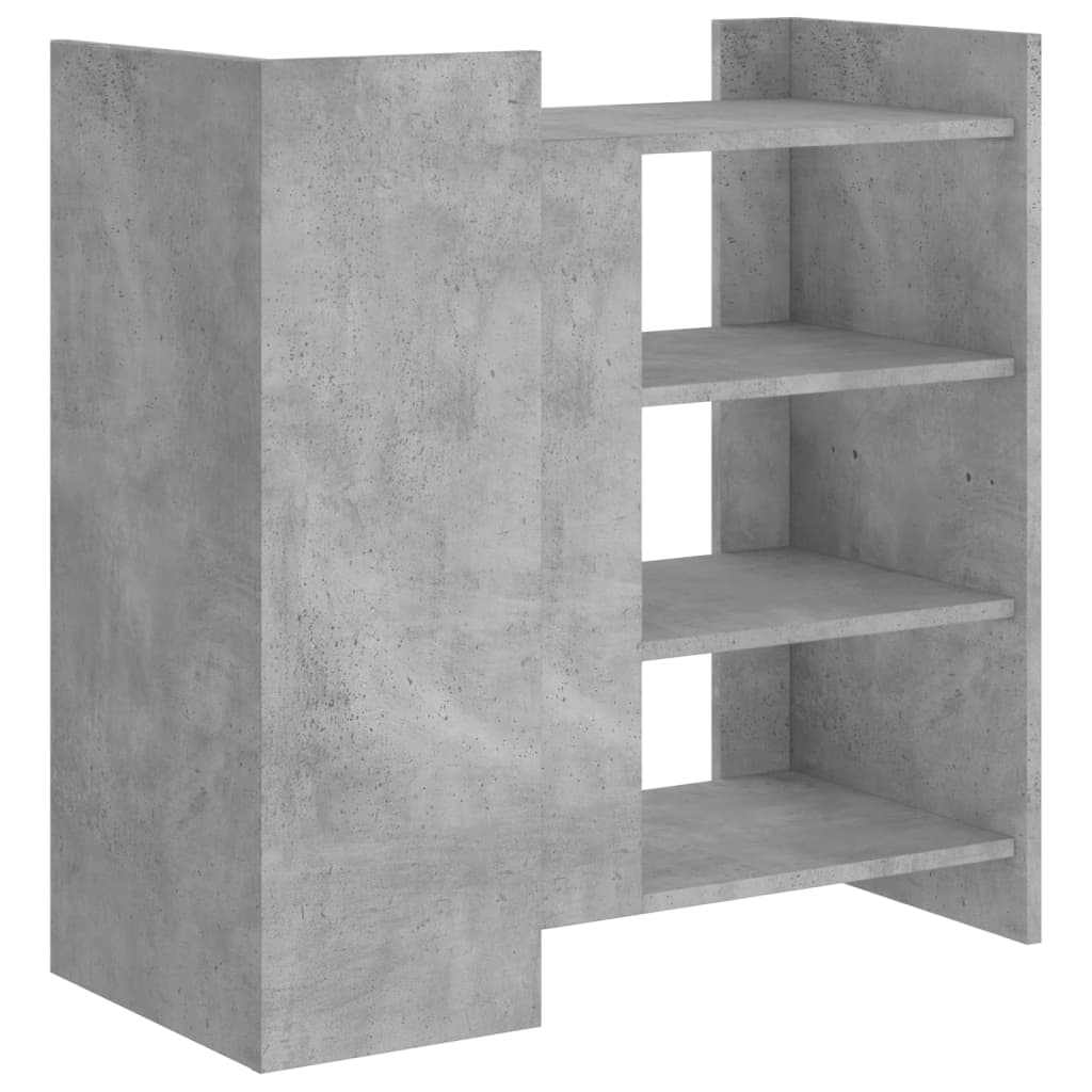 Dressoir 73,5x35x75 cm bewerkt hout betongrijs