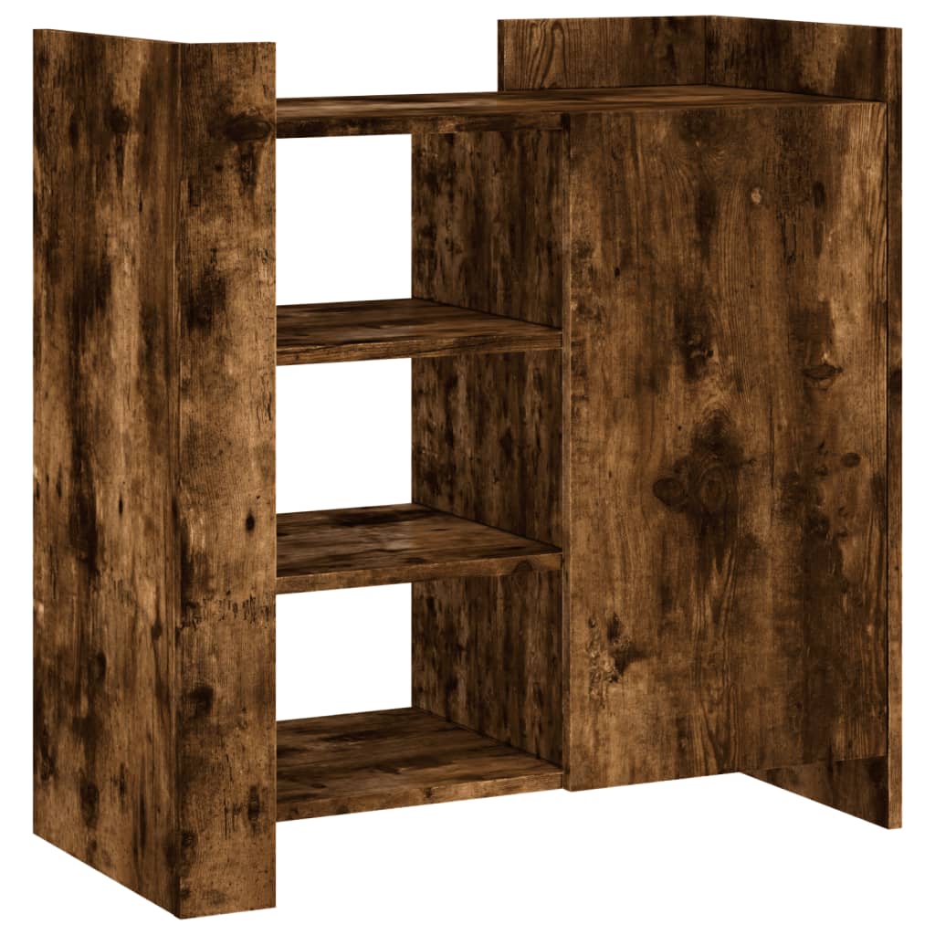 Dressoir 73,5x35x75 cm bewerkt hout gerookt eikenkleurig