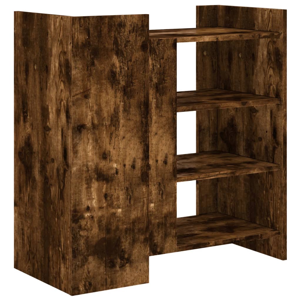 Dressoir 73,5x35x75 cm bewerkt hout gerookt eikenkleurig