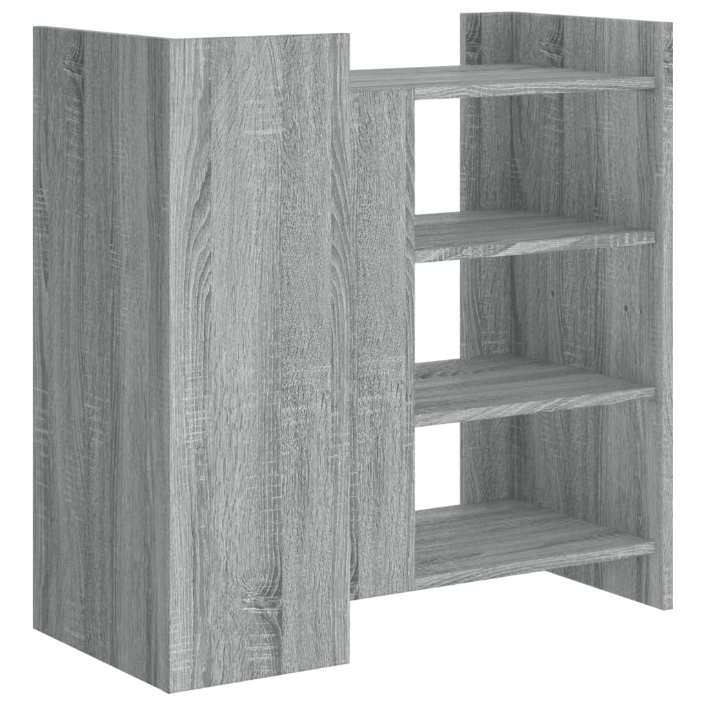 Dressoir 73,5x35x75 cm bewerkt hout grijs sonoma eikenkleurig