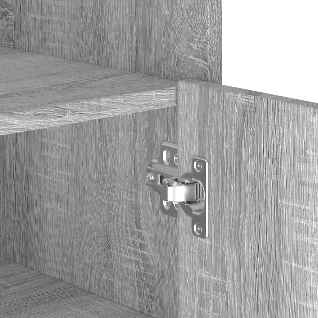 Dressoir 73,5x35x75 cm bewerkt hout grijs sonoma eikenkleurig