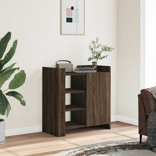 Dressoir 73,5x35x75 cm bewerkt hout bruin eikenkleur