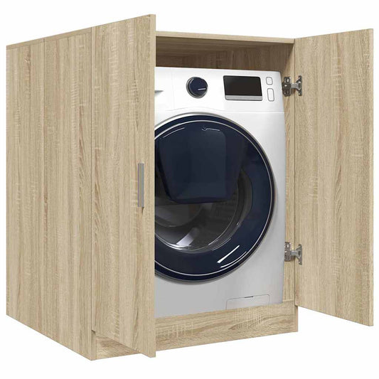 Wasmachinekast 70,5x71,5x91,5 cm sonoma eikenkleurig