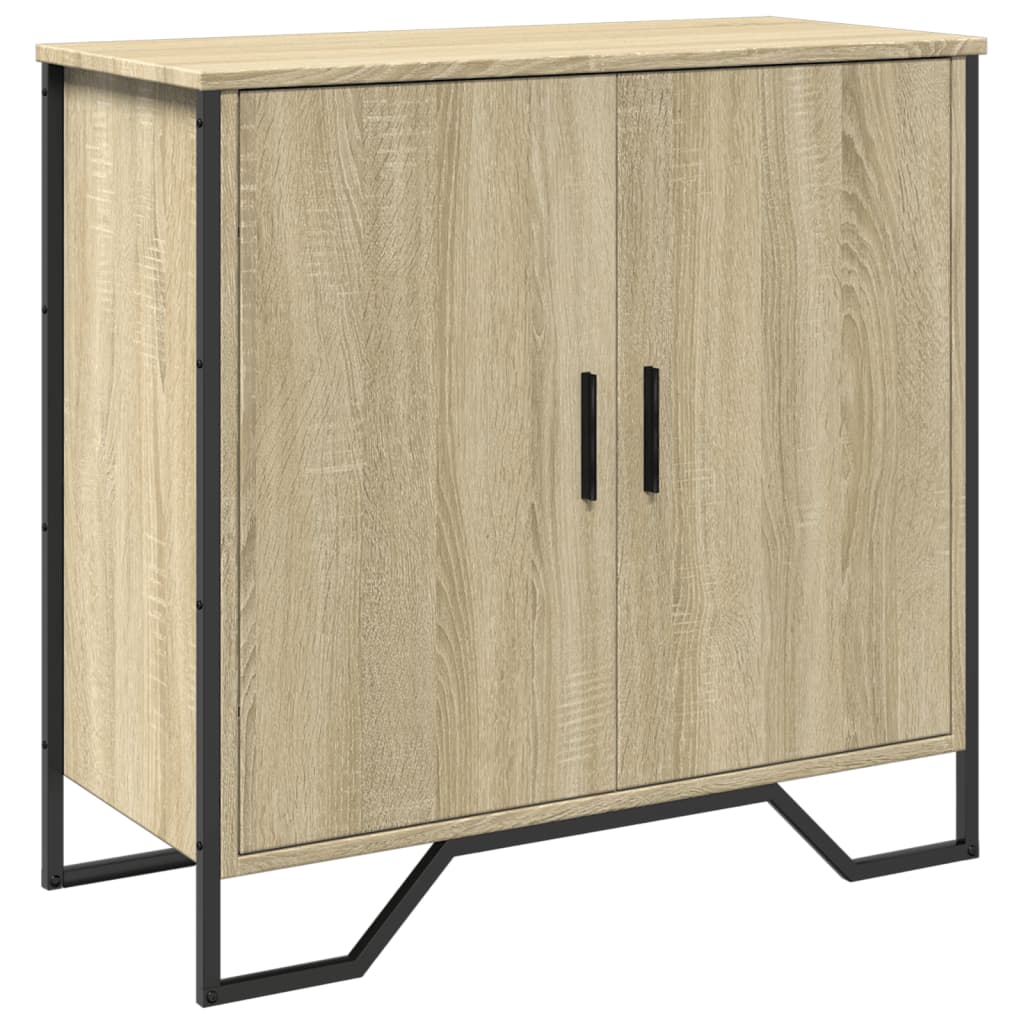 Dressoir 78x35,5x74,5 cm bewerkt hout sonoma eikenkleurig