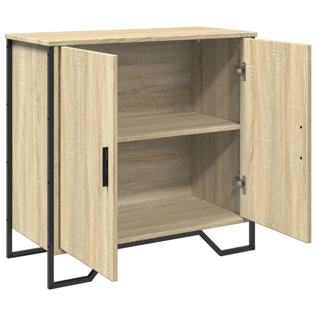 Dressoir 78x35,5x74,5 cm bewerkt hout sonoma eikenkleurig