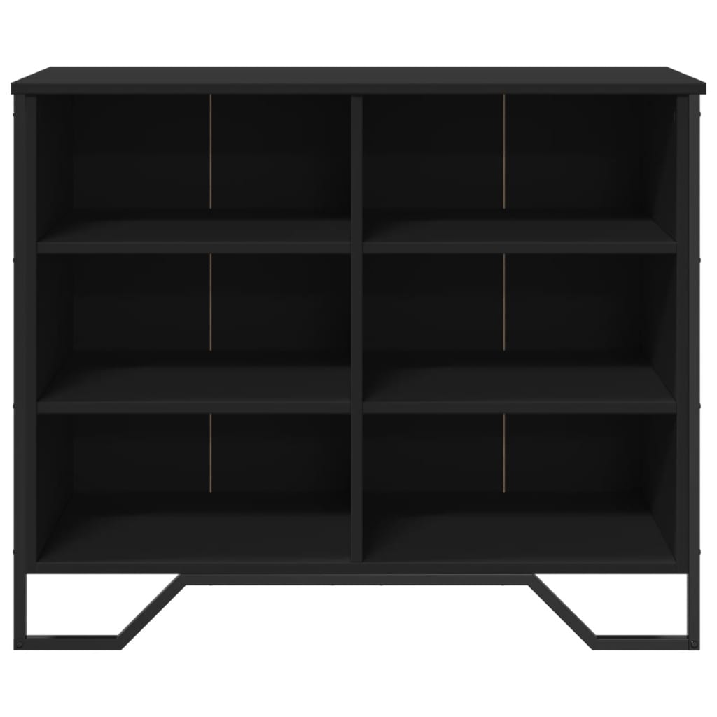 Dressoir 91x35,5x74,5 cm bewerkt hout zwart