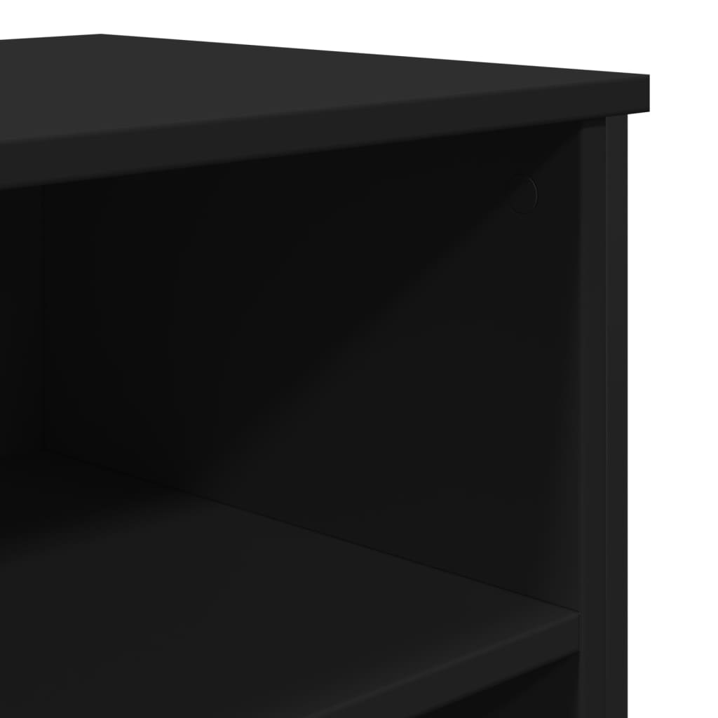 Dressoir 91x35,5x74,5 cm bewerkt hout zwart