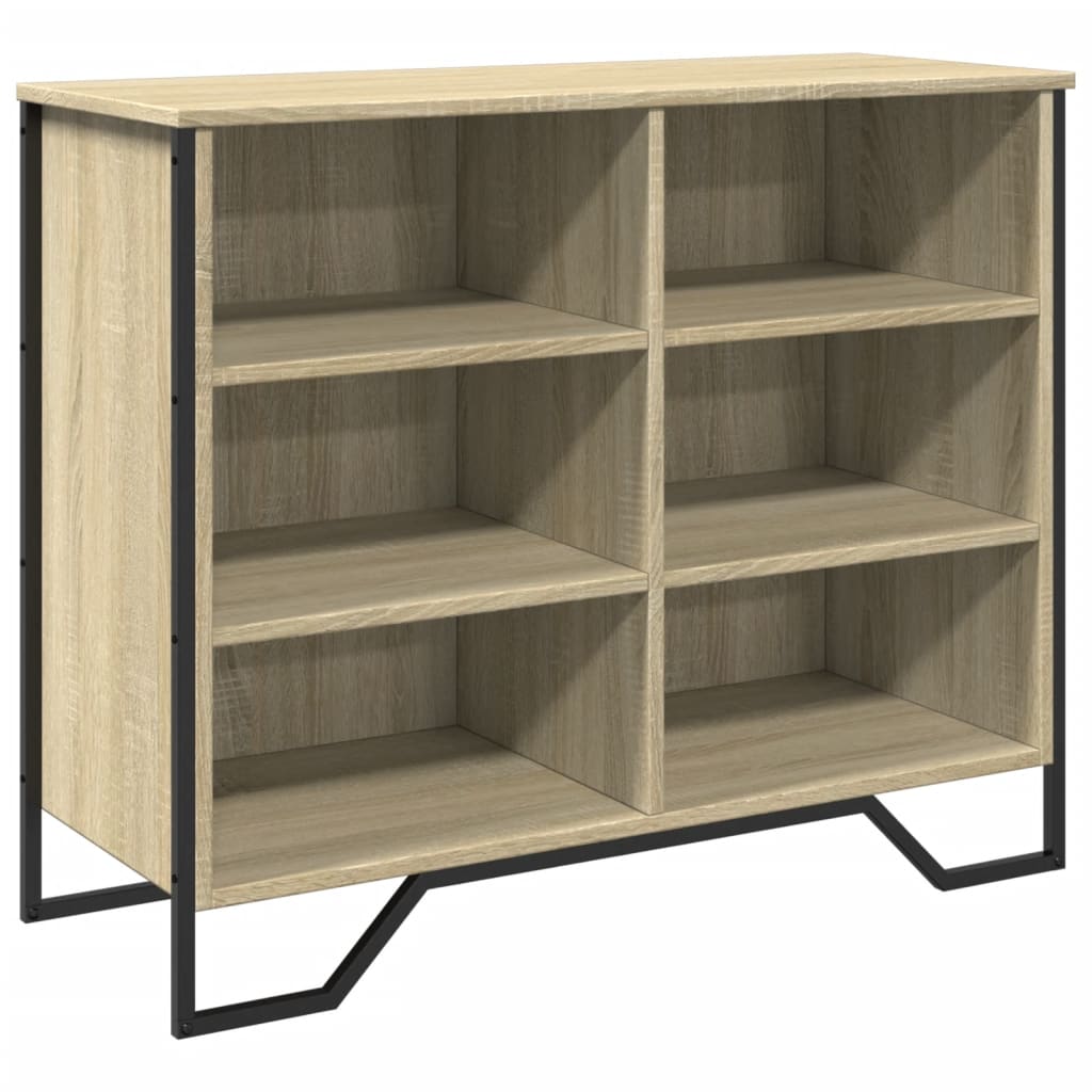 Dressoir 91x35,5x74,5 cm bewerkt hout sonoma eikenkleurig