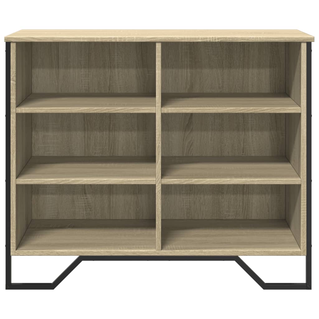 Dressoir 91x35,5x74,5 cm bewerkt hout sonoma eikenkleurig