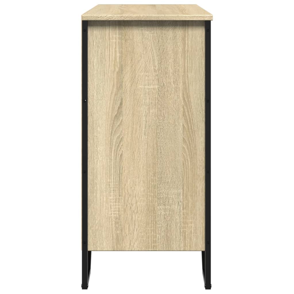 Dressoir 91x35,5x74,5 cm bewerkt hout sonoma eikenkleurig