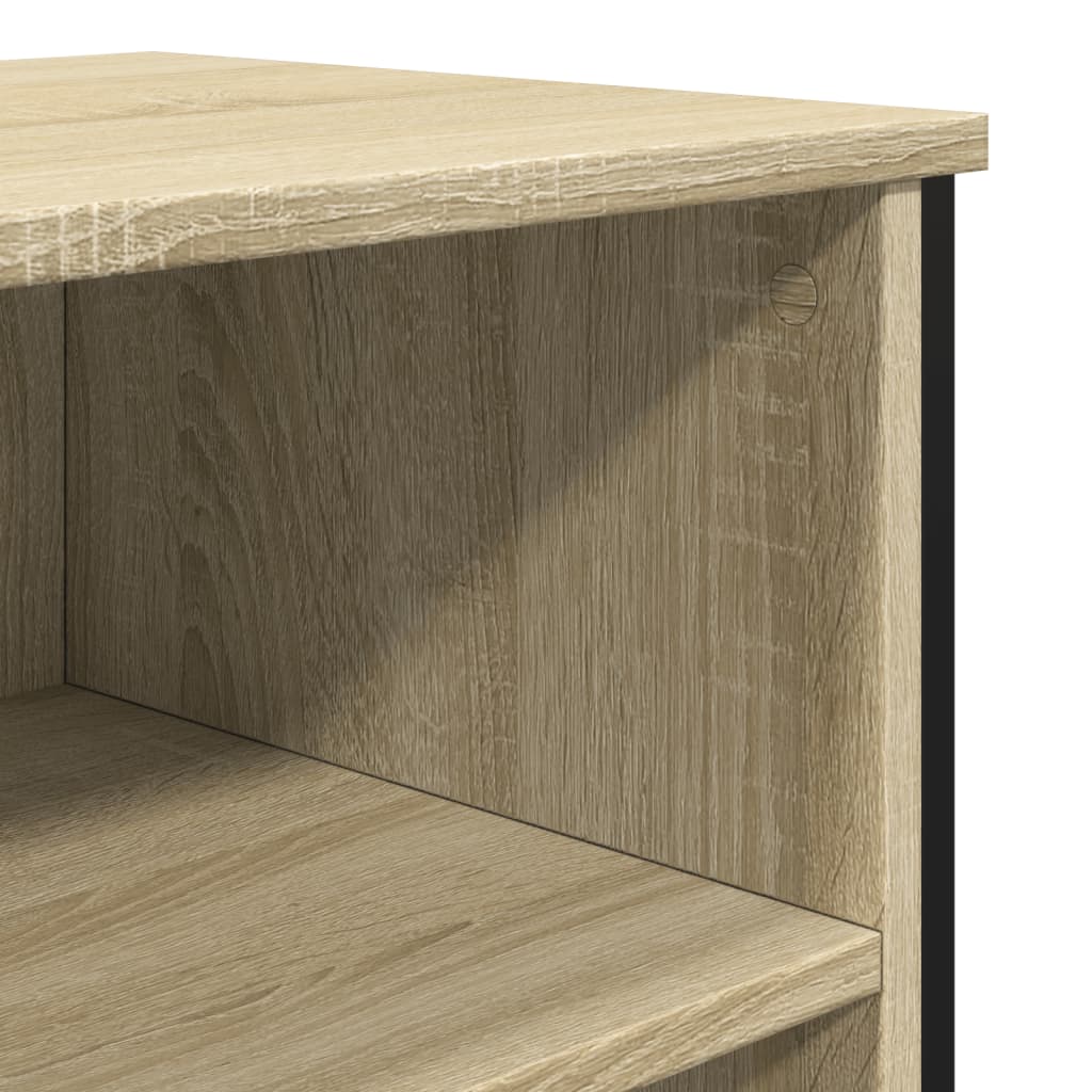 Dressoir 91x35,5x74,5 cm bewerkt hout sonoma eikenkleurig