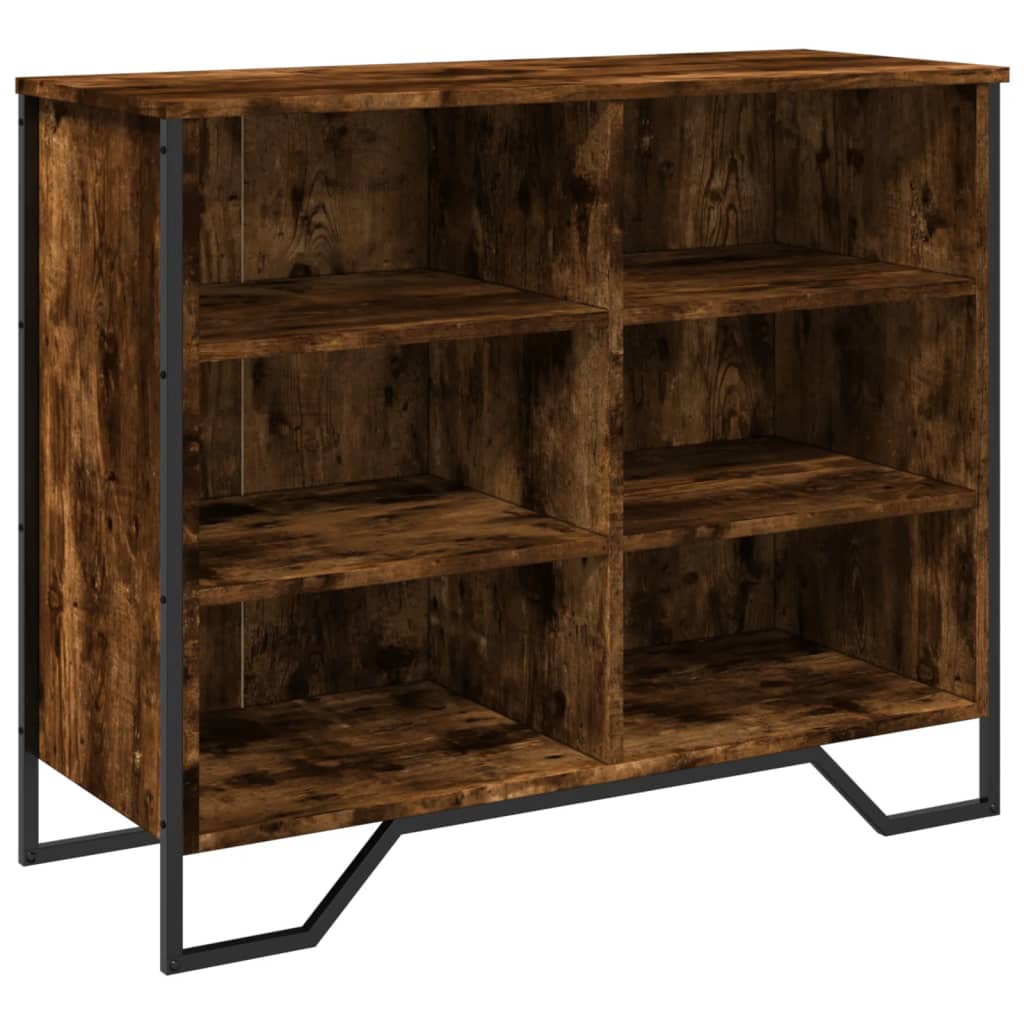 Dressoir 91x35,5x74,5 cm bewerkt hout gerookt eikenkleurig