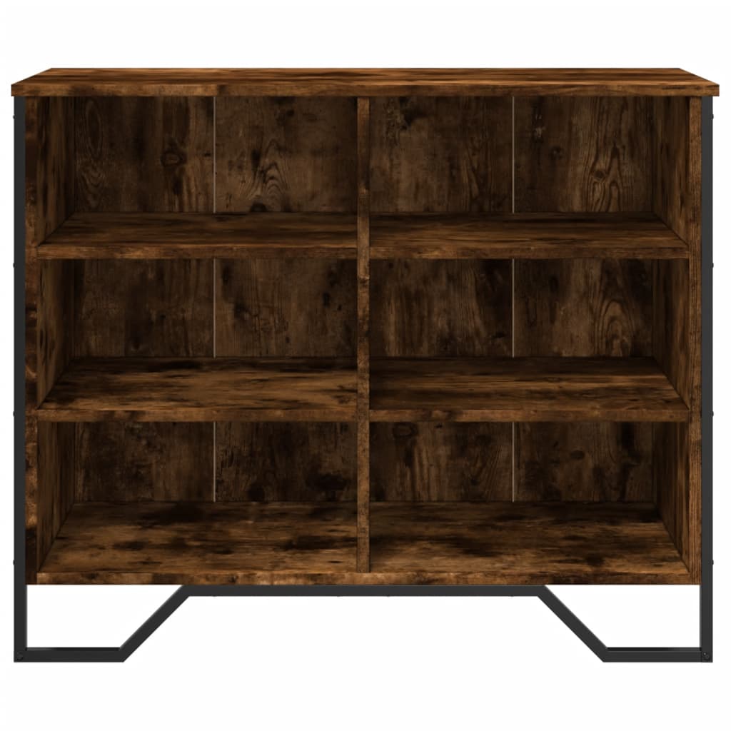 Dressoir 91x35,5x74,5 cm bewerkt hout gerookt eikenkleurig