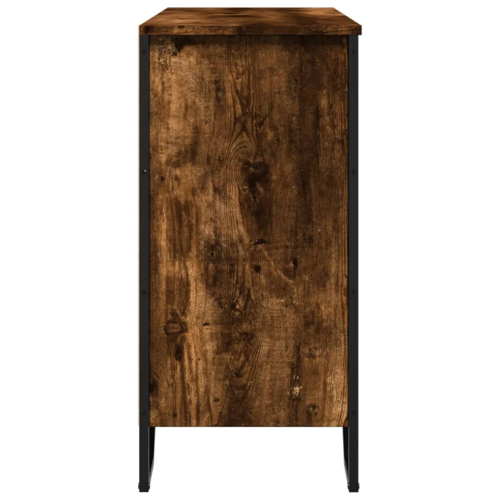 Dressoir 91x35,5x74,5 cm bewerkt hout gerookt eikenkleurig