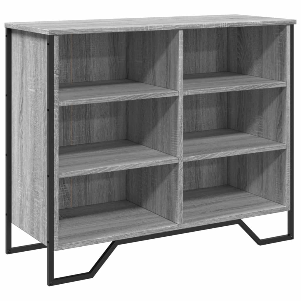 Dressoir 91x35,5x74,5 cm bewerkt hout grijs sonoma eikenkleurig