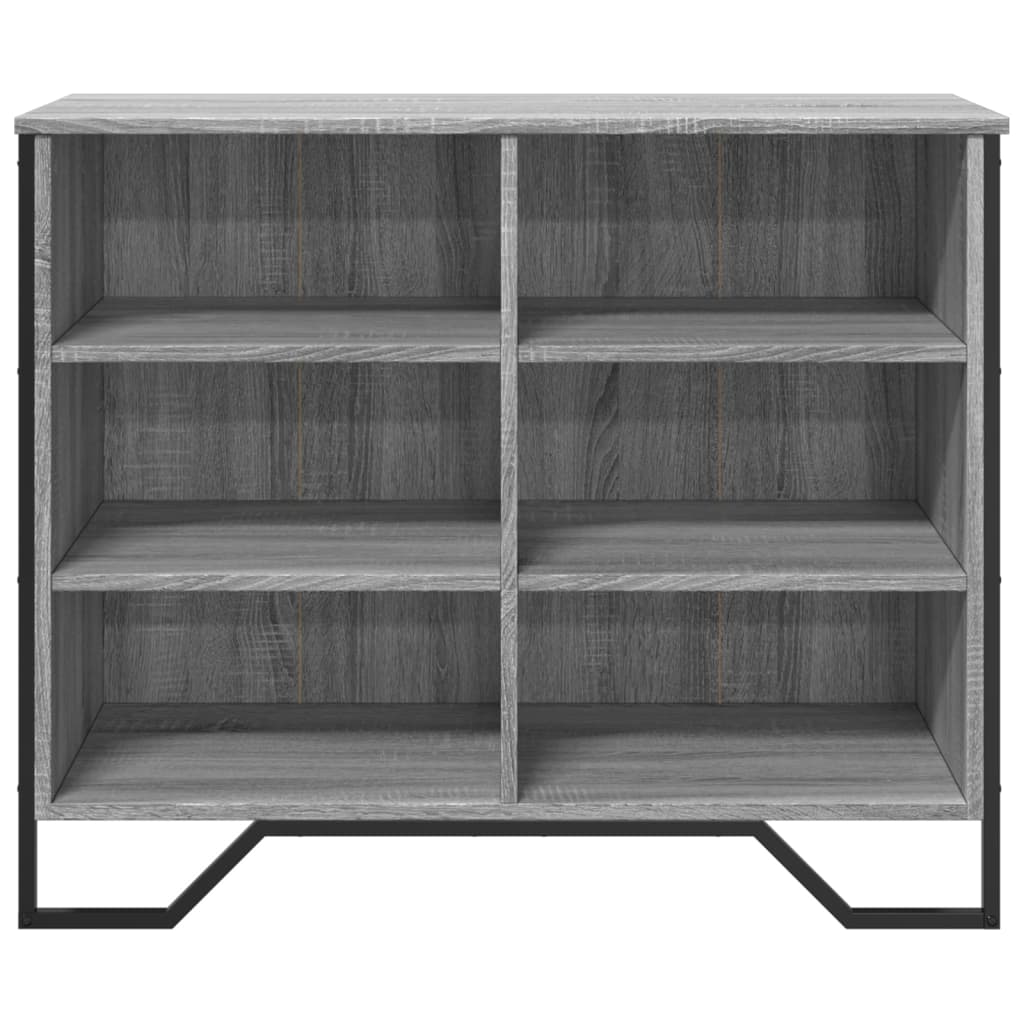 Dressoir 91x35,5x74,5 cm bewerkt hout grijs sonoma eikenkleurig
