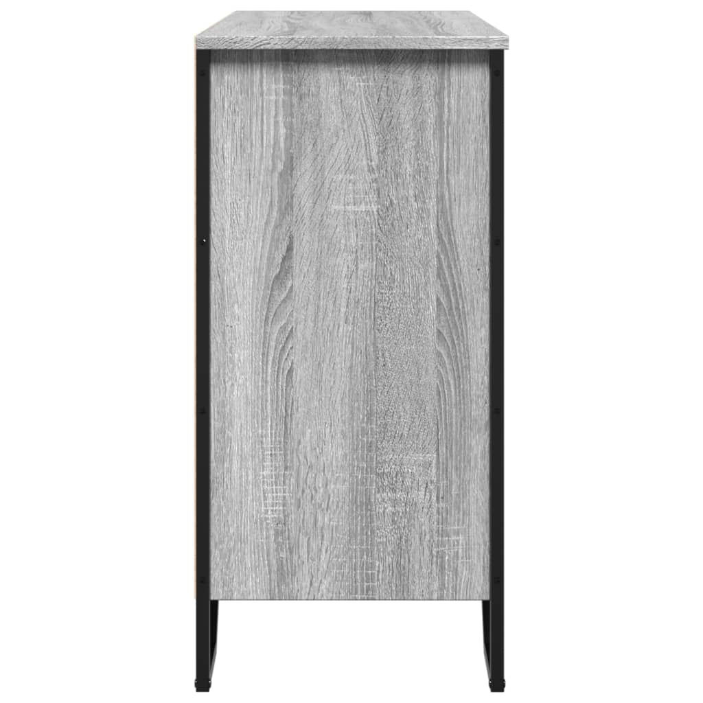 Dressoir 91x35,5x74,5 cm bewerkt hout grijs sonoma eikenkleurig