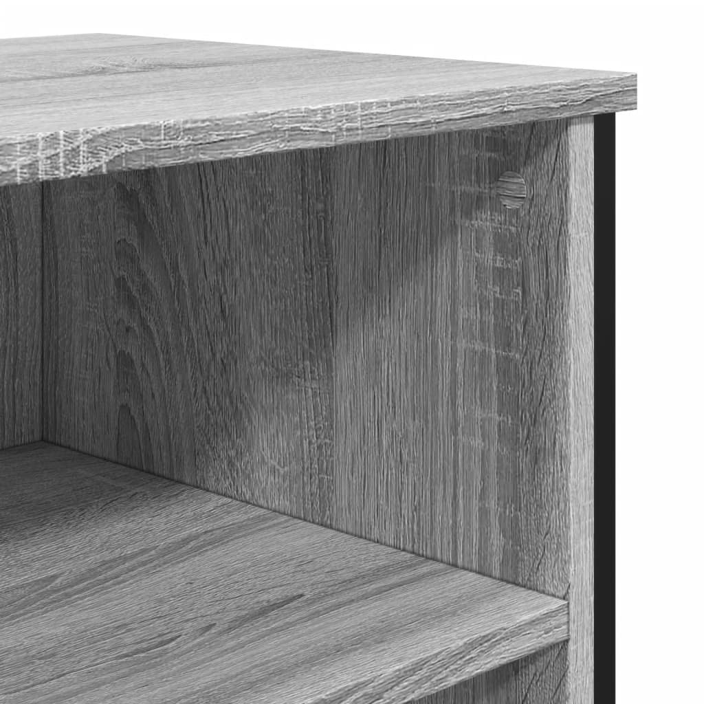 Dressoir 91x35,5x74,5 cm bewerkt hout grijs sonoma eikenkleurig