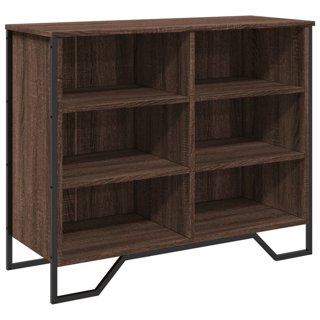 Dressoir 91x35,5x74,5 cm bewerkt hout bruin eikenkleur