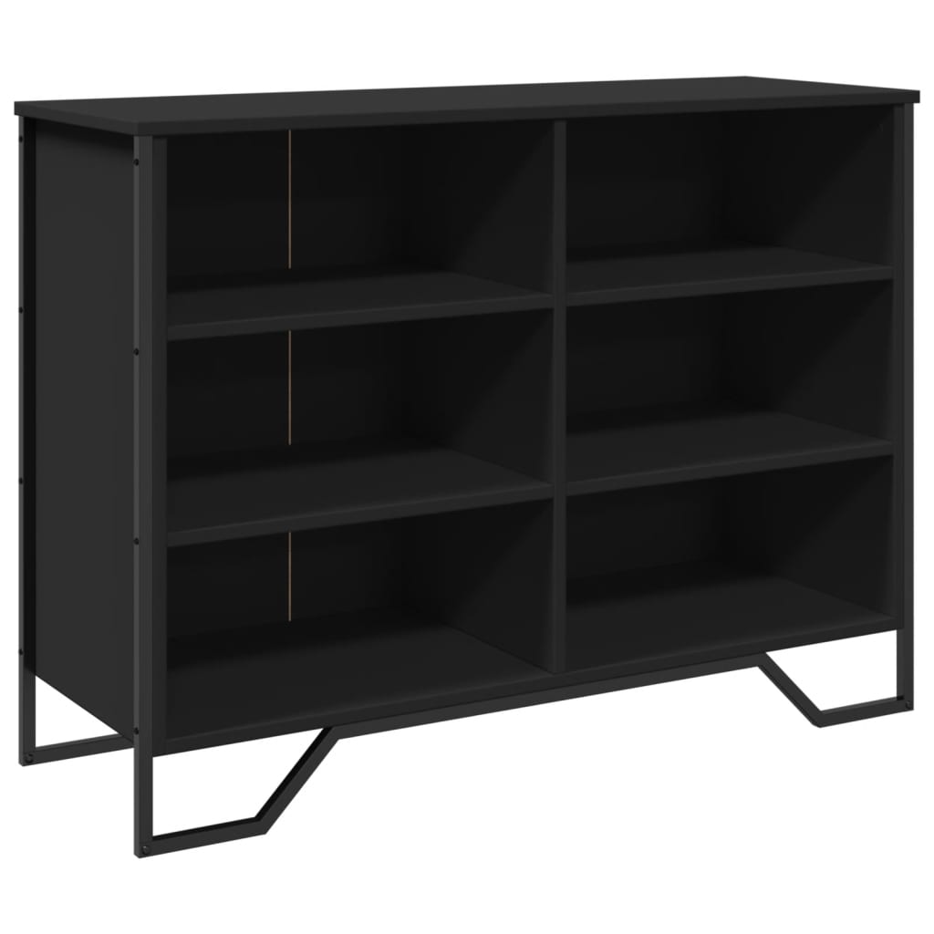 Dressoir 101x35,5x74,5 cm bewerkt hout zwart