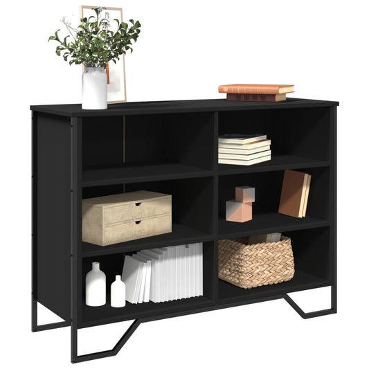 Dressoir 101x35,5x74,5 cm bewerkt hout zwart