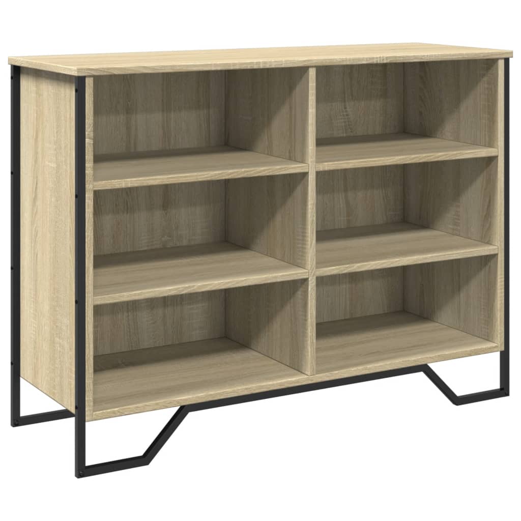 Dressoir 101x35,5x74,5 cm bewerkt hout sonoma eikenkleurig