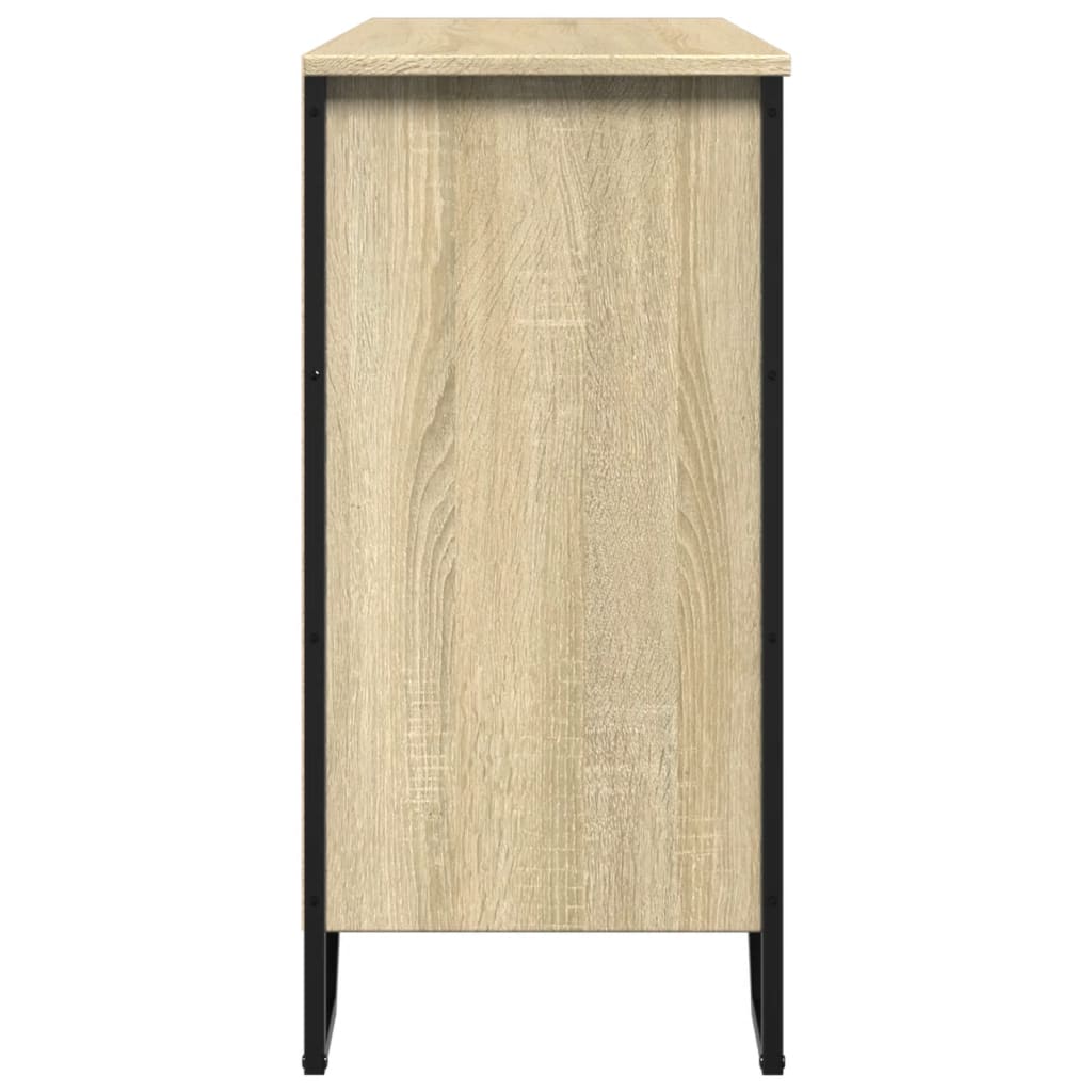 Dressoir 101x35,5x74,5 cm bewerkt hout sonoma eikenkleurig