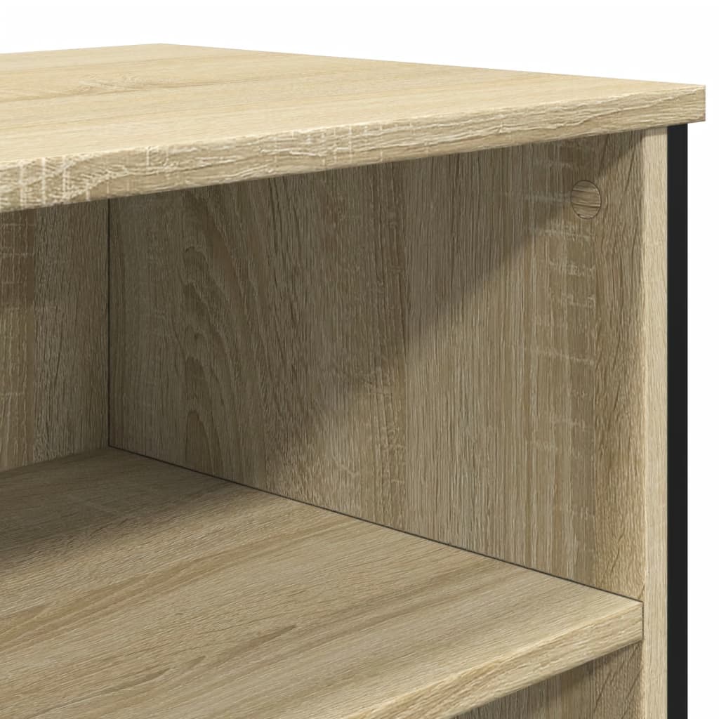Dressoir 101x35,5x74,5 cm bewerkt hout sonoma eikenkleurig