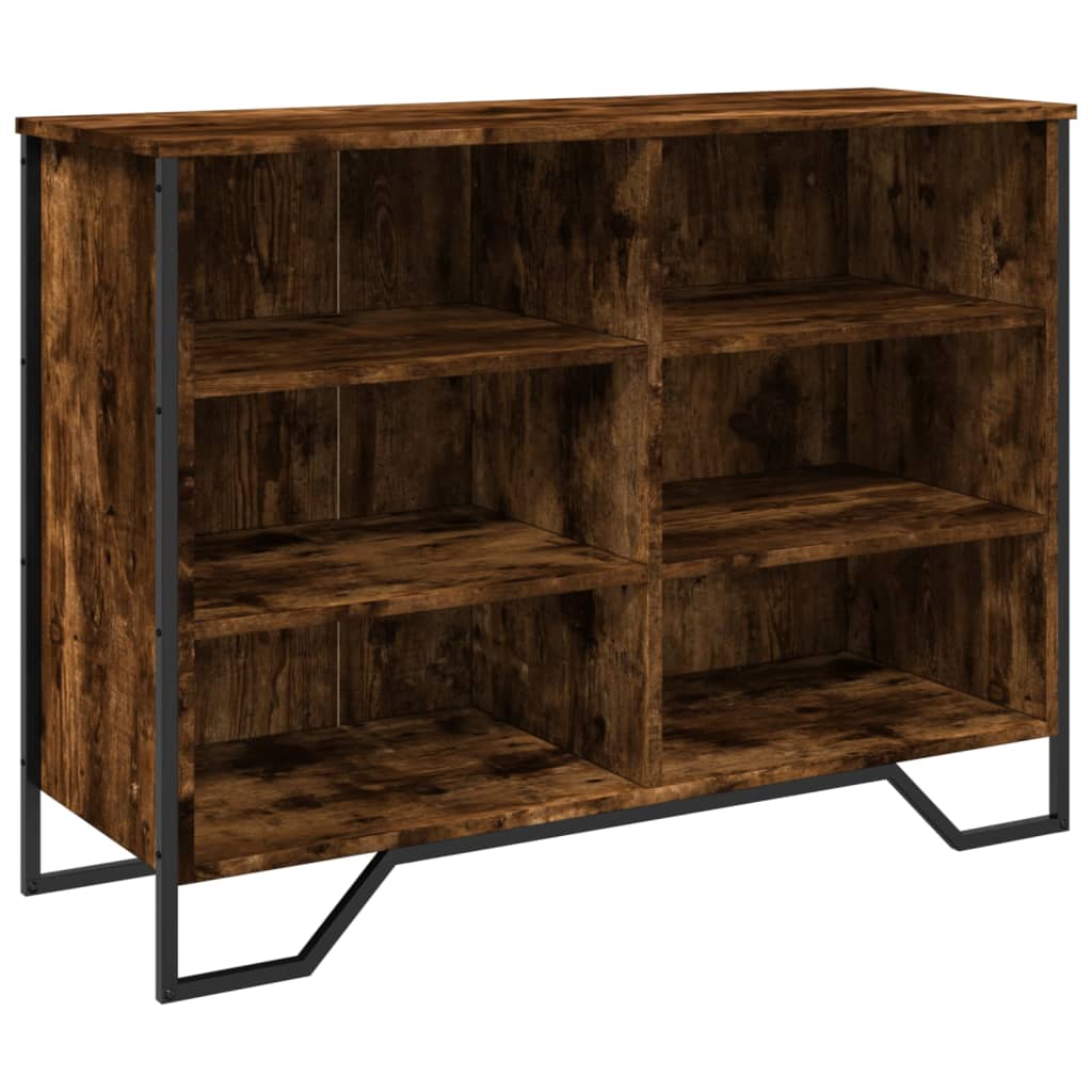 Dressoir 101x35,5x74,5 cm bewerkt hout gerookt eikenkleurig