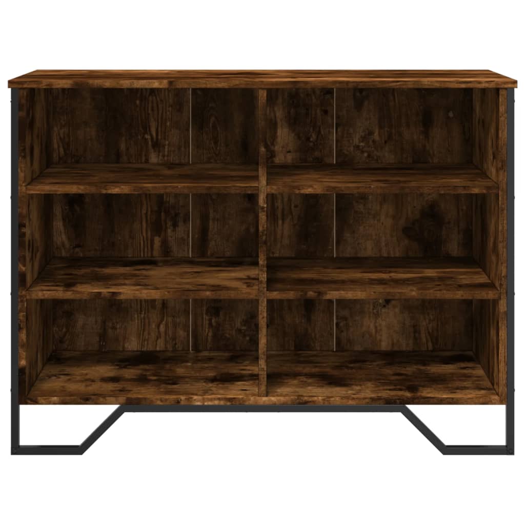 Dressoir 101x35,5x74,5 cm bewerkt hout gerookt eikenkleurig