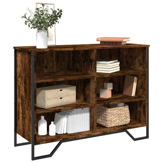 Dressoir 101x35,5x74,5 cm bewerkt hout gerookt eikenkleurig