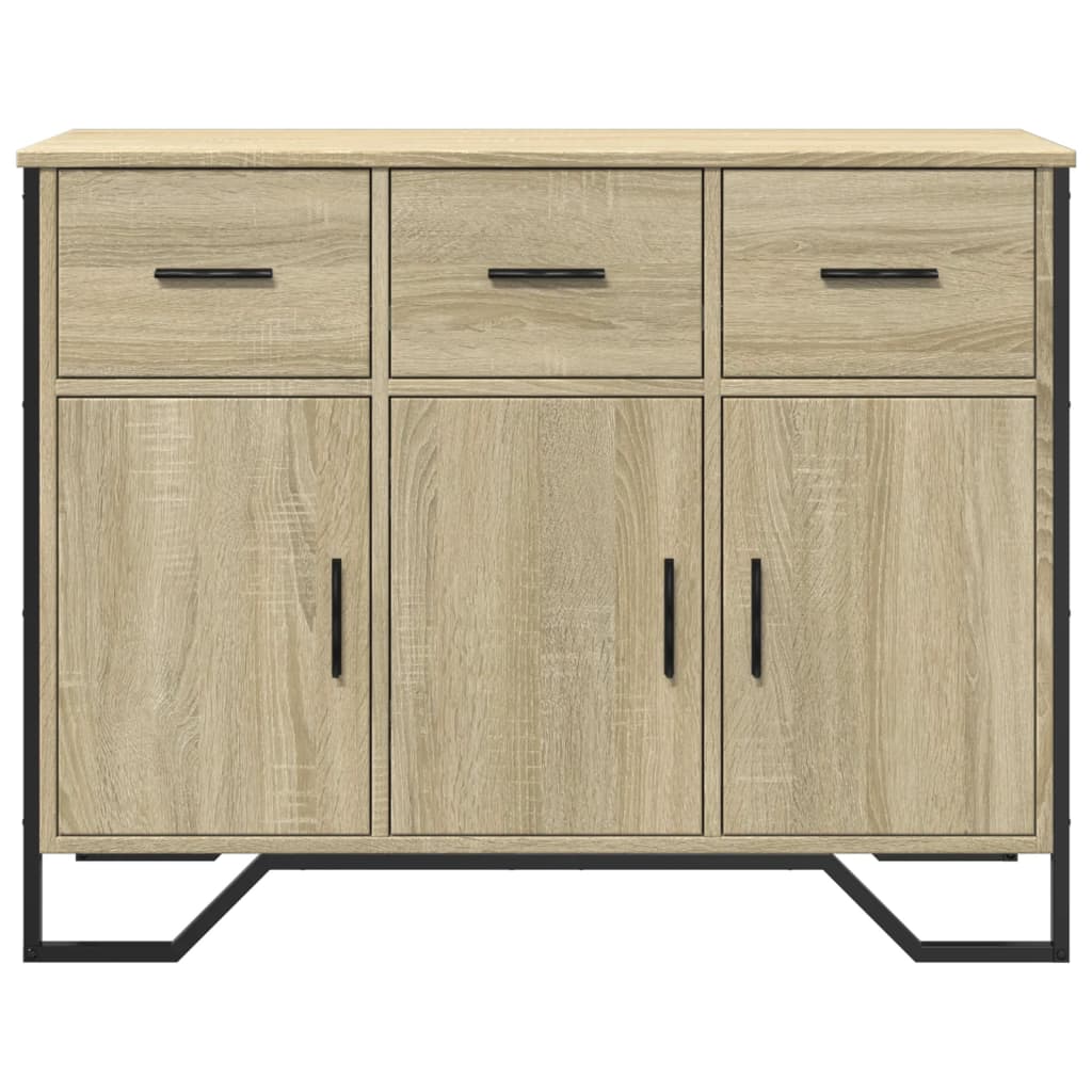 Dressoir 97x32,5x74,5 cm bewerkt hout sonoma eikenkleurig