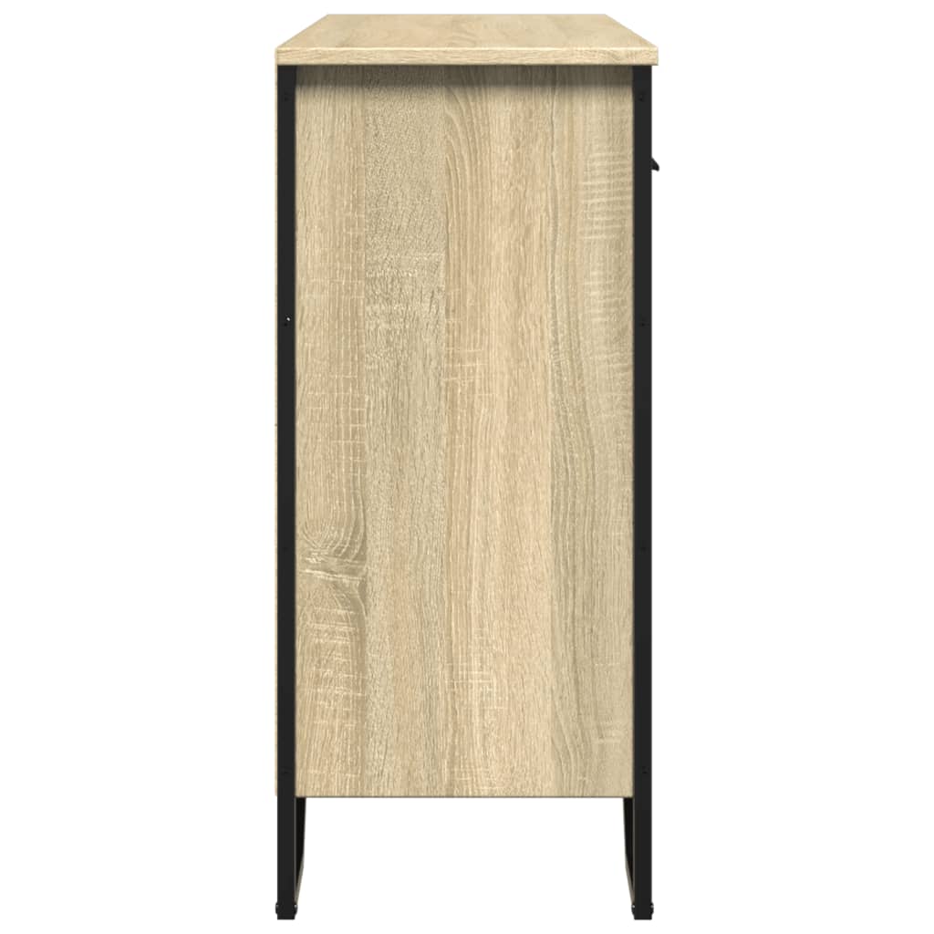 Dressoir 97x32,5x74,5 cm bewerkt hout sonoma eikenkleurig