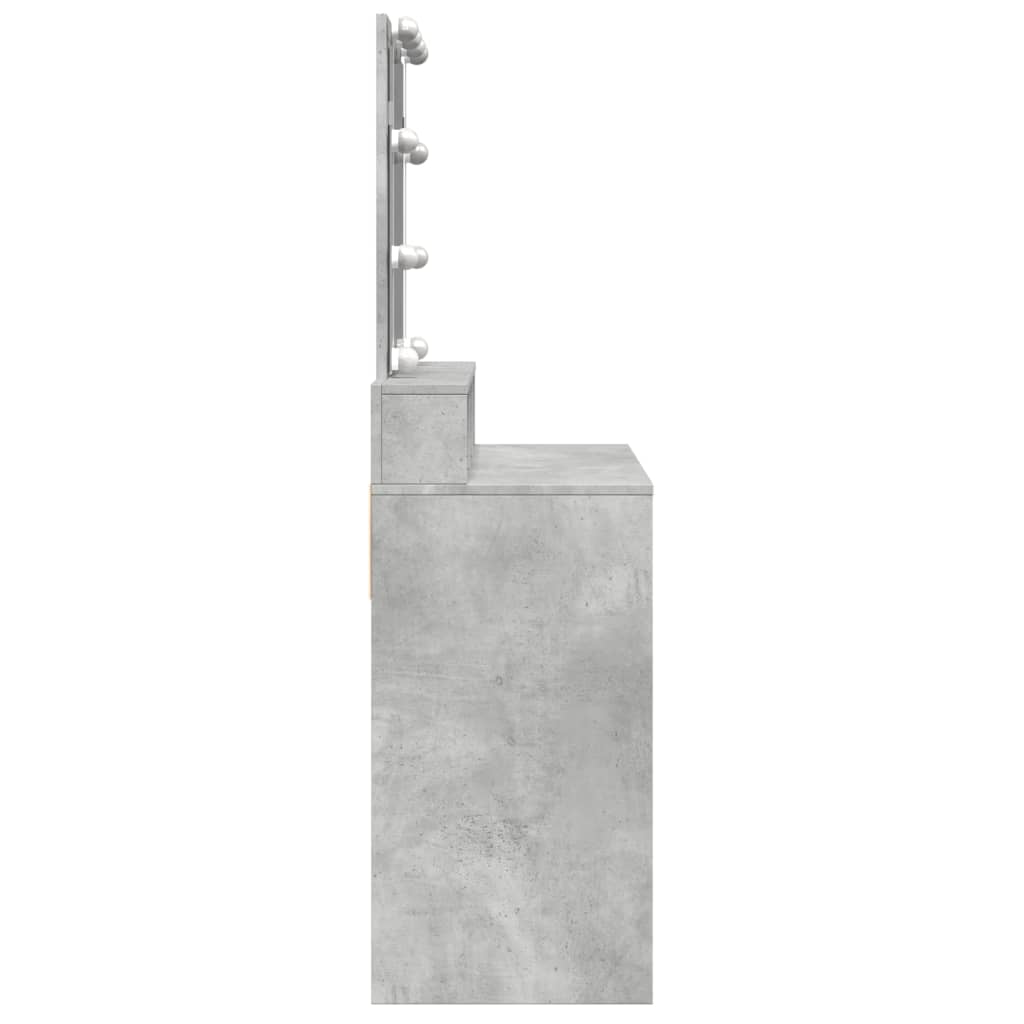 Kaptafel met LED 80x41x144,5 cm betongrijs