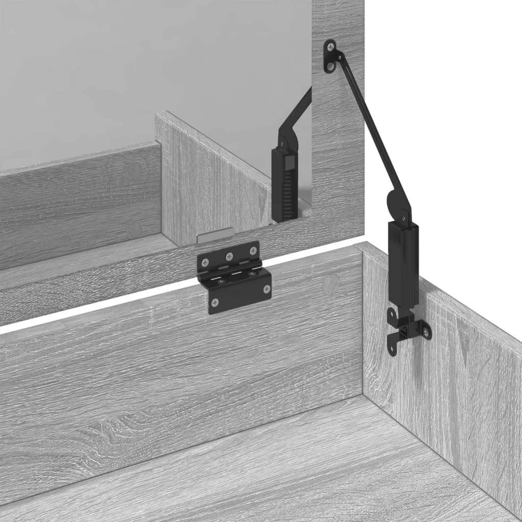 Kaptafel met krukje 60x40x113,5 cm grijs sonoma