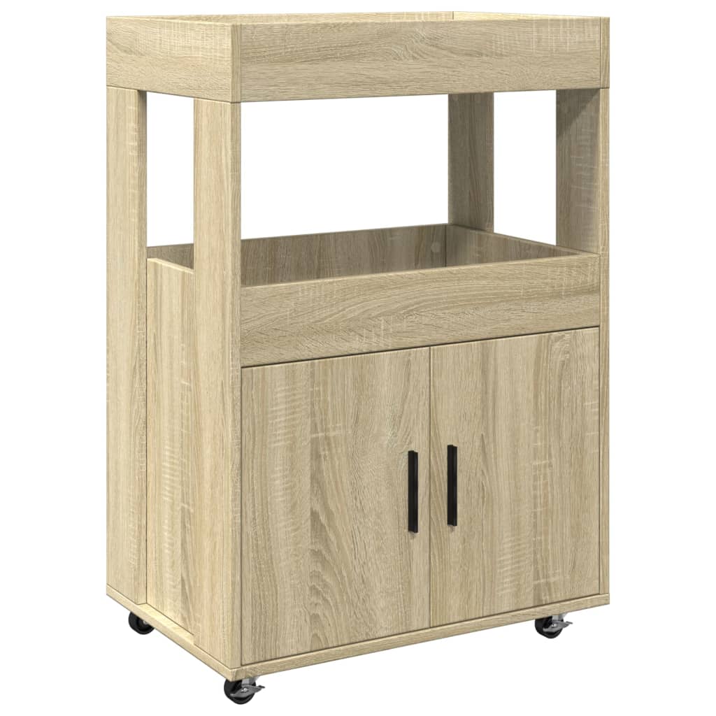 Drankkar 60x39,5x89 cm bewerkt hout sonoma eikenkleurig